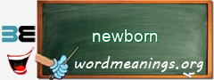 WordMeaning blackboard for newborn